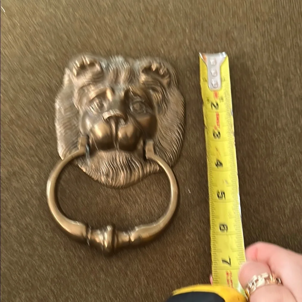 Antique Bronze brass Lion Head Door Knocker